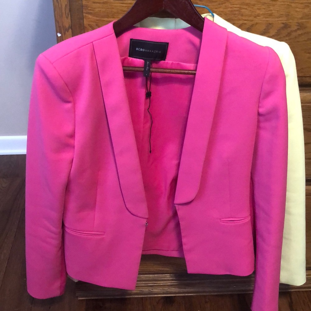 BCBG MAXAZRIA PINK BLAZER